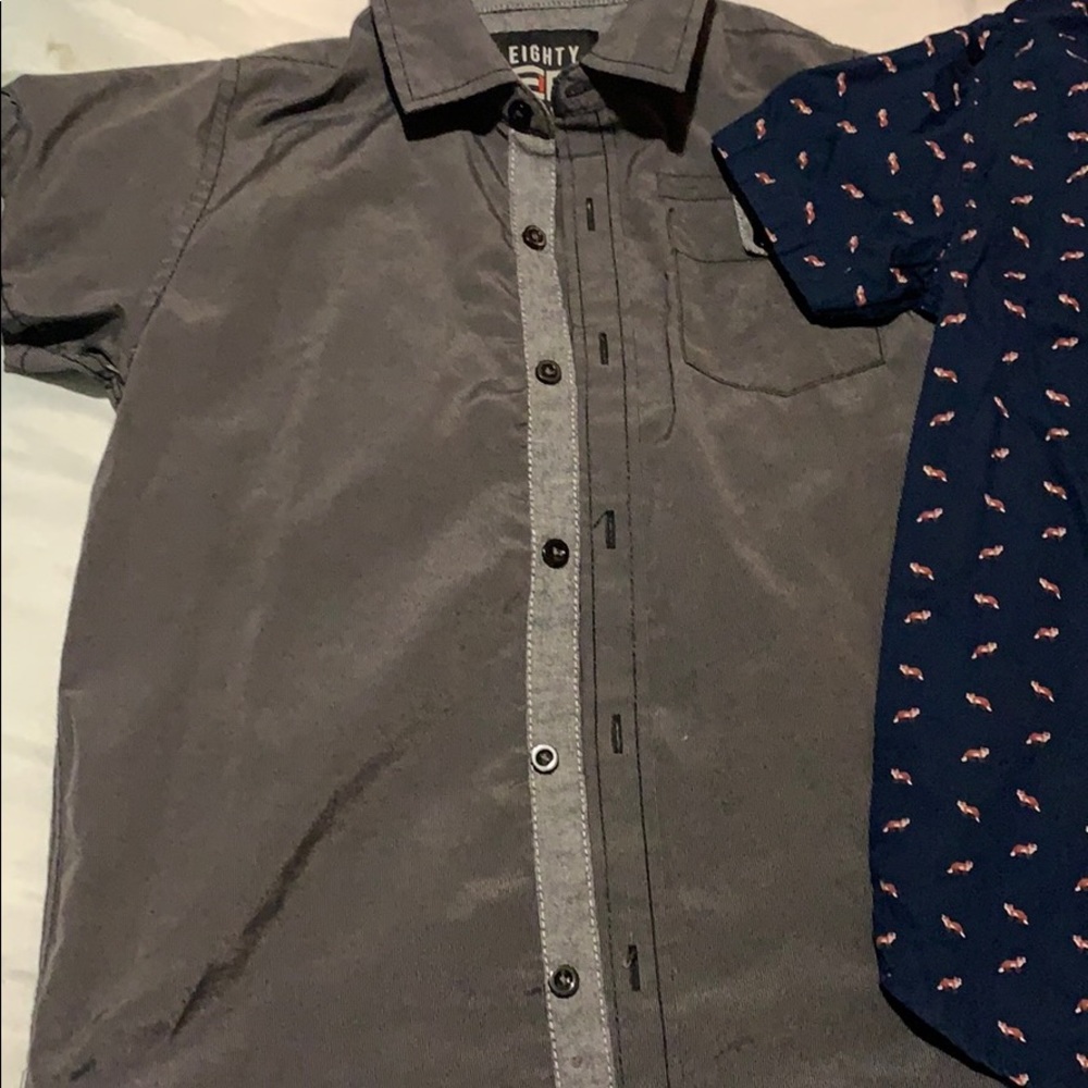Two button up shirts